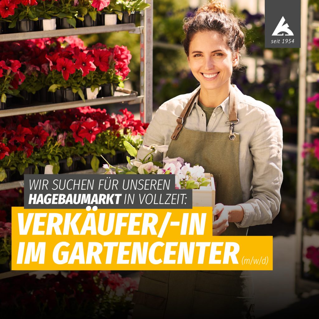 Verkäufer/-in im Gartencenter (VZ, m/w/d)